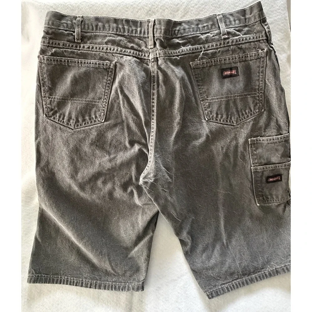 Vintage Dickies Men's Charcoal Gray Baggy Carpenter Style Denim Shorts Size 40